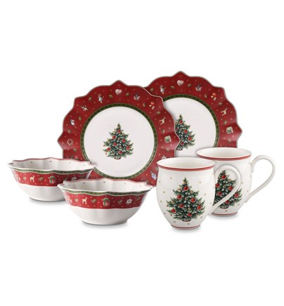 Toy's Delight Doručak za 2 osobe crveni, set 6 kom
