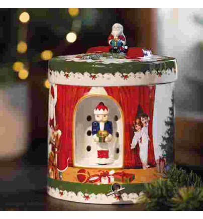 Christmas Toys Okrugla poklon kutija, Djed Mraz donosi darove