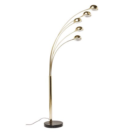 Podna lampa Five Fingers Brass