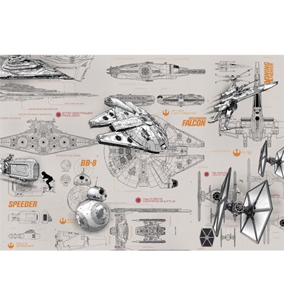 Tapeta STAR WARS Blueprints