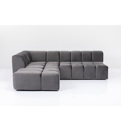 Kutna garnitura Belami Velvet Grey Left